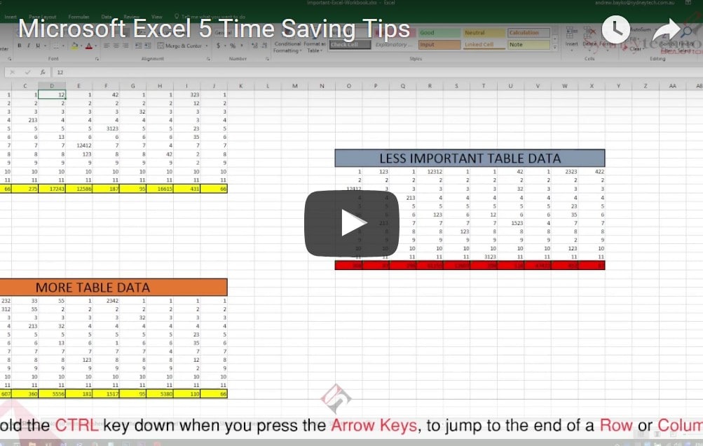 Tuesday Tech Tips: Top 5 Time-Saving Tricks for Excel