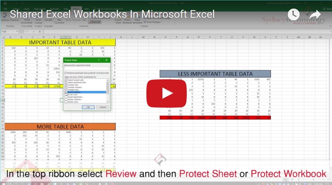 Tech Tuesday: Simple Ways to Help Protect Your Shared Excel Workbooks
