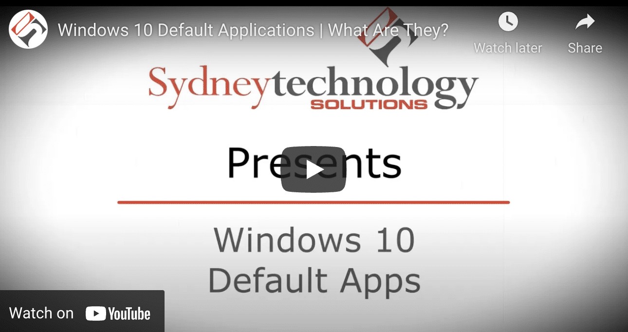 Changing Windows 10 Default Apps