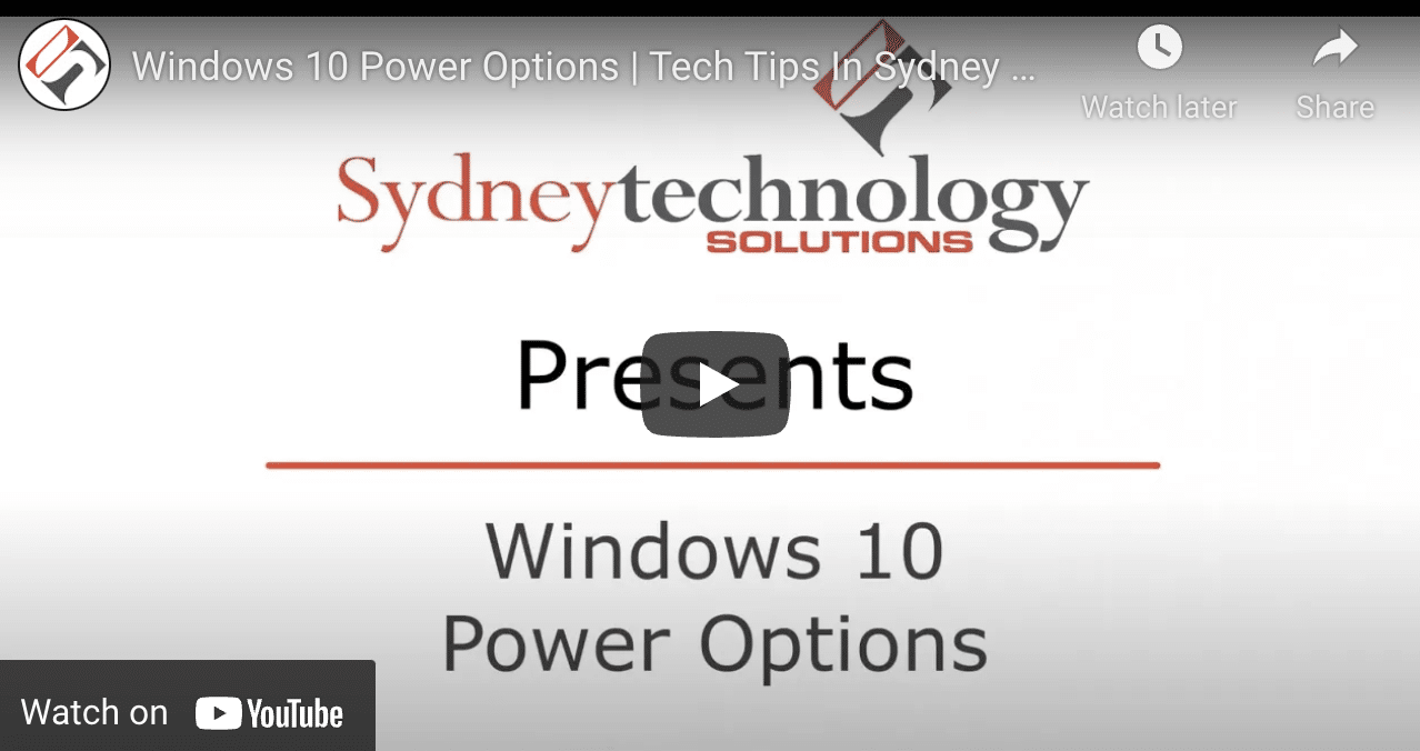 The Basics of Windows 10 Power Options