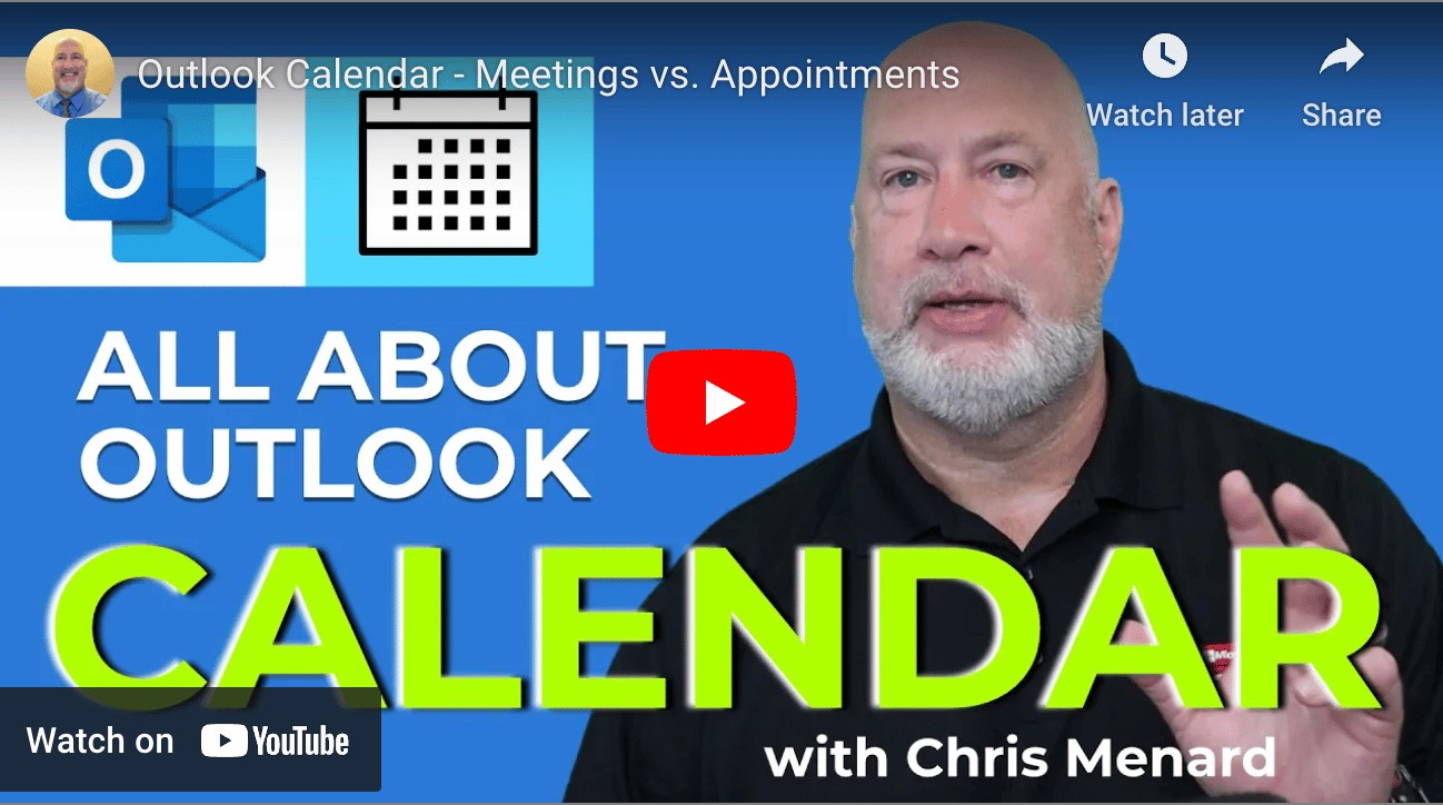 Outlook Calendar: Appointments vs. Meetings