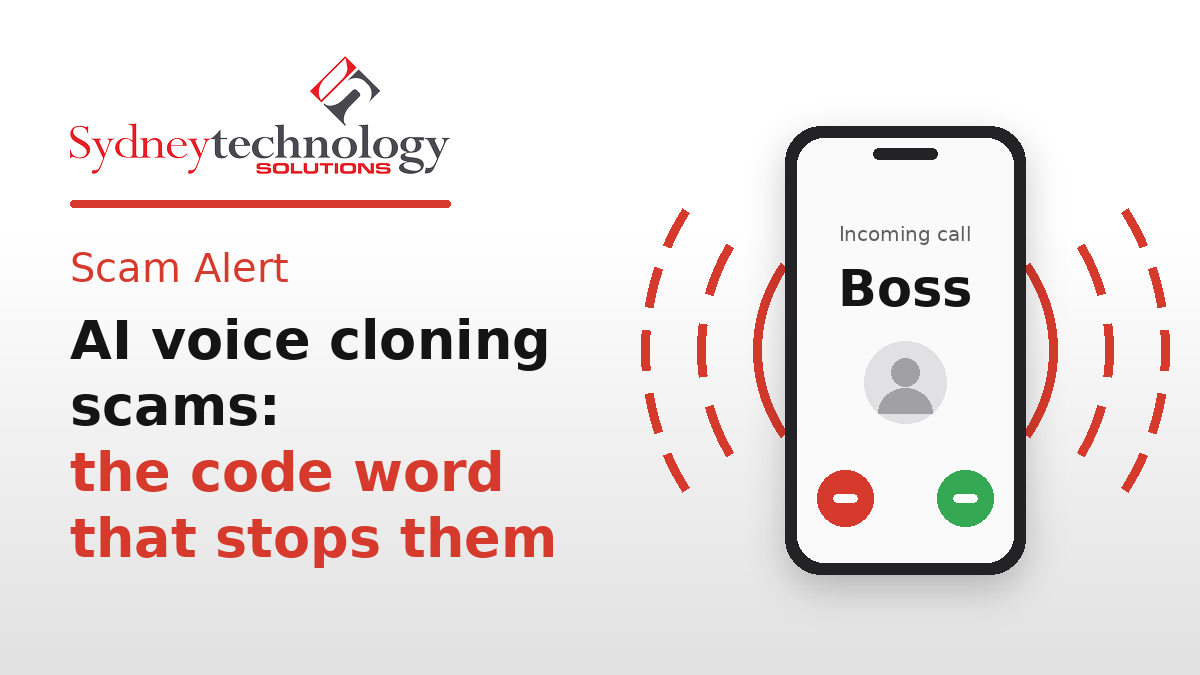 Voice cloning scam: phone showing an incoming call from "Boss"