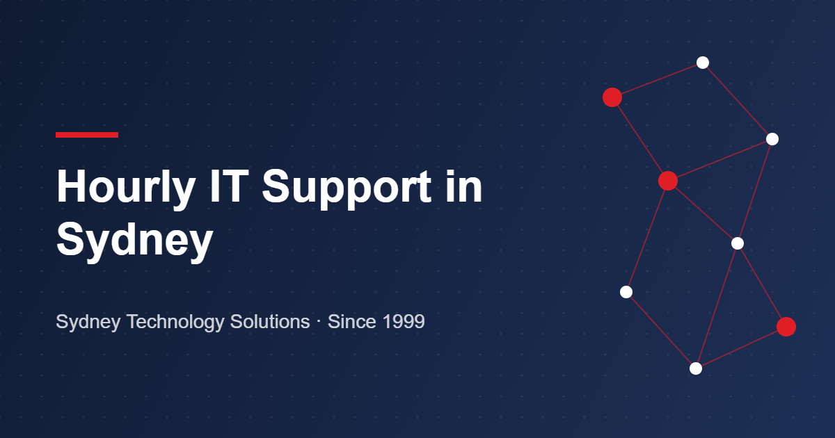 Hourly IT support in Sydney – Sydney Technology Solutions