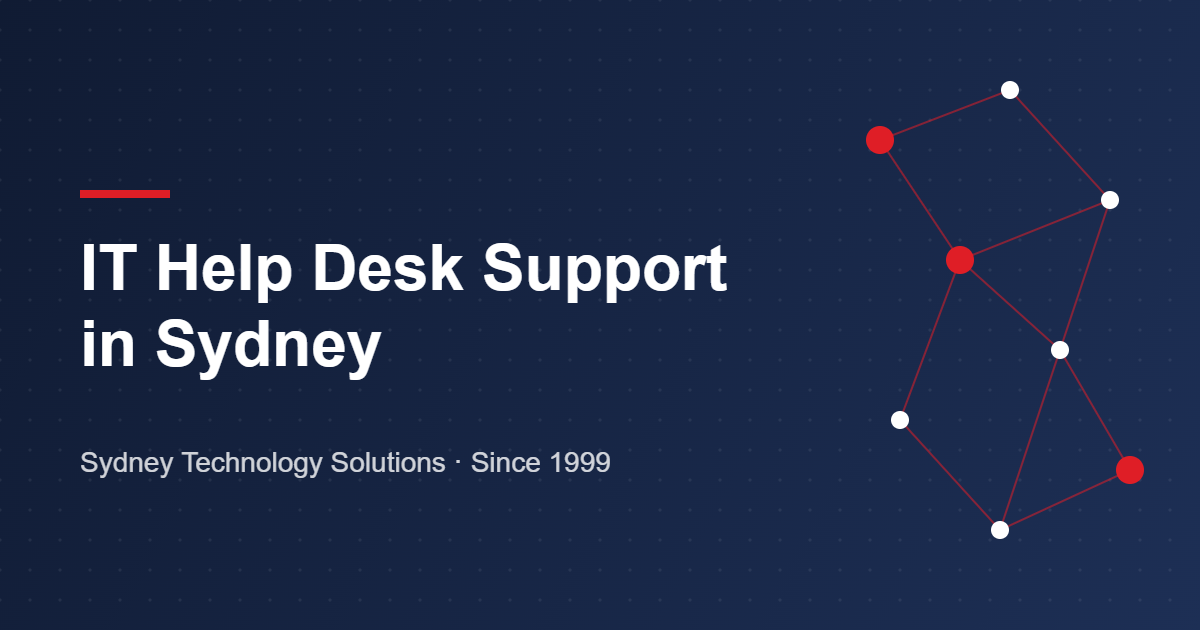 IT help desk support in Sydney – Sydney Technology Solutions